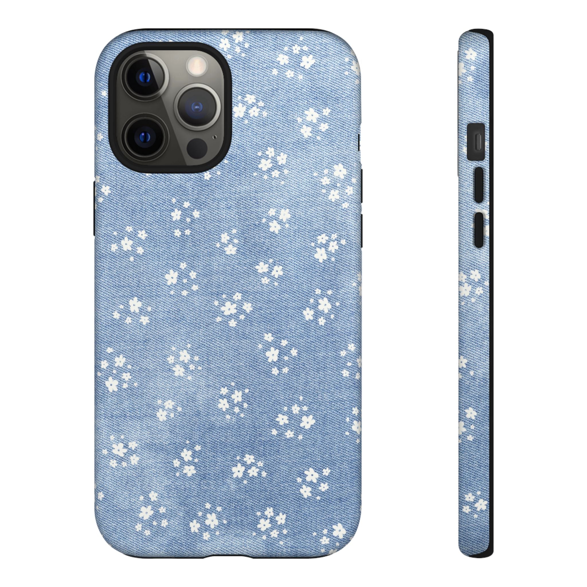 Denim Daisy Phone Case