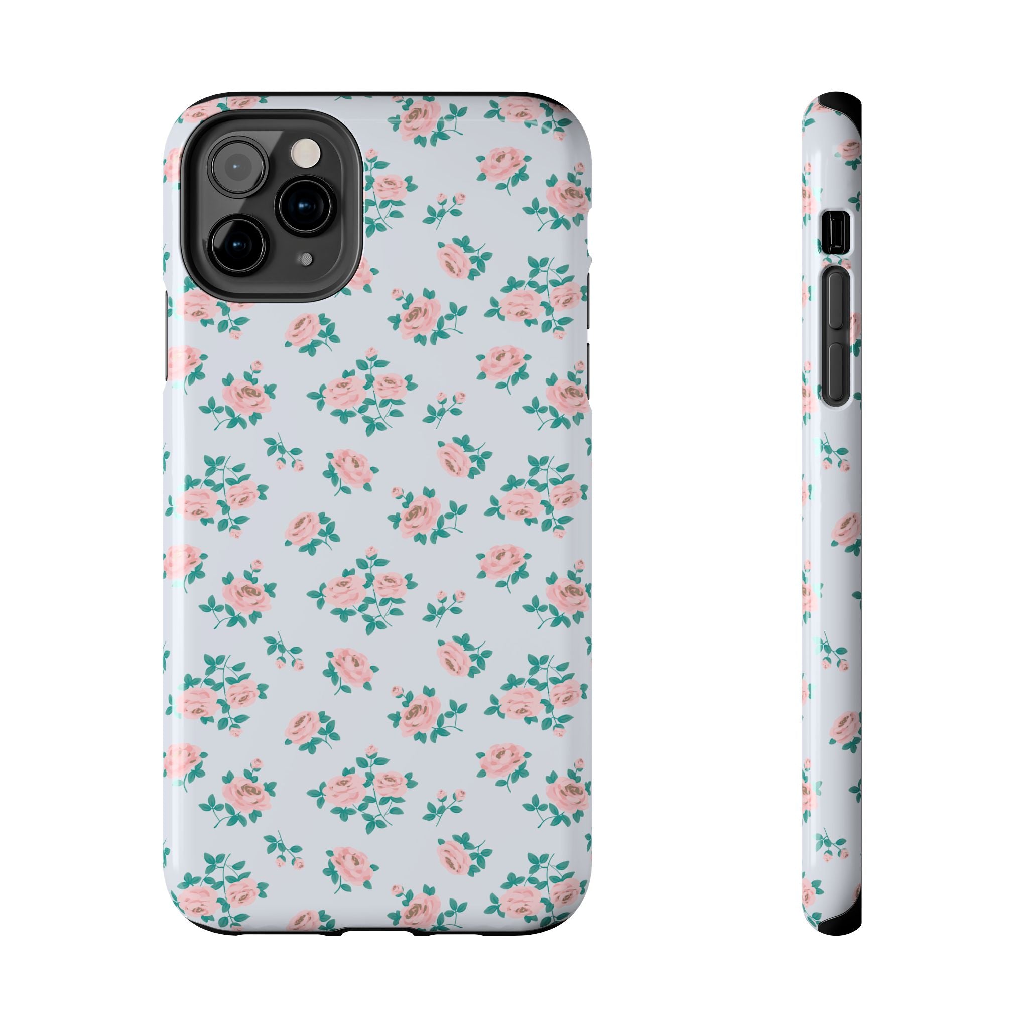 Baby Blue Floral iPhone Case