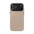 Chic Happens | Camel Houndstooth MagSafe Case