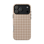 Chic Happens | Camel Houndstooth MagSafe Case