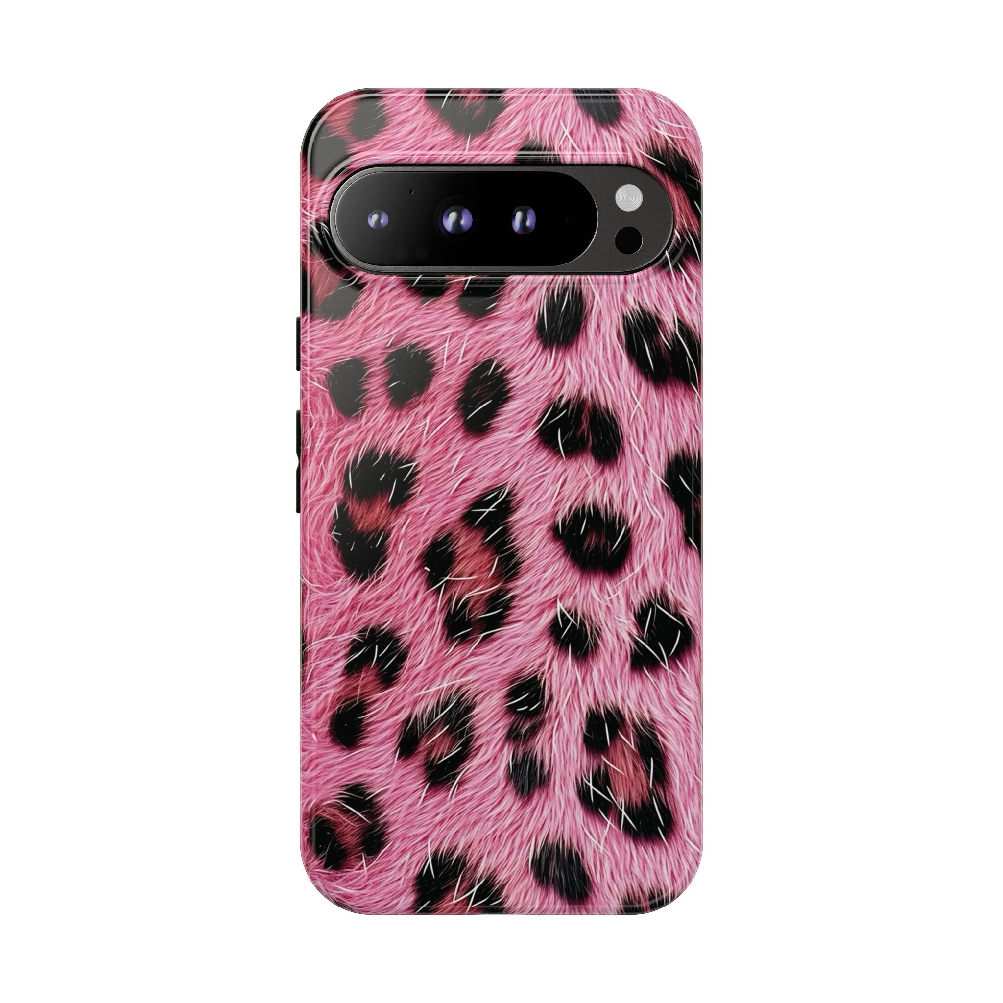Party Animal Pink Leopard Pixel Case