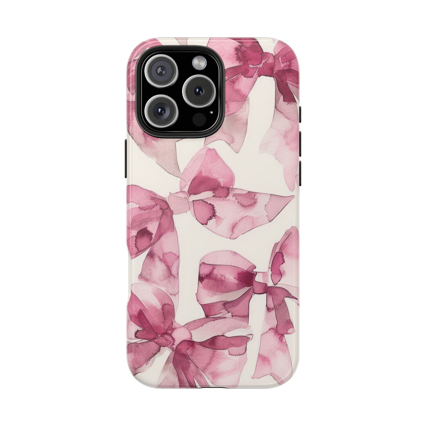 Coque iPhone Whimsy | Nœuds roses