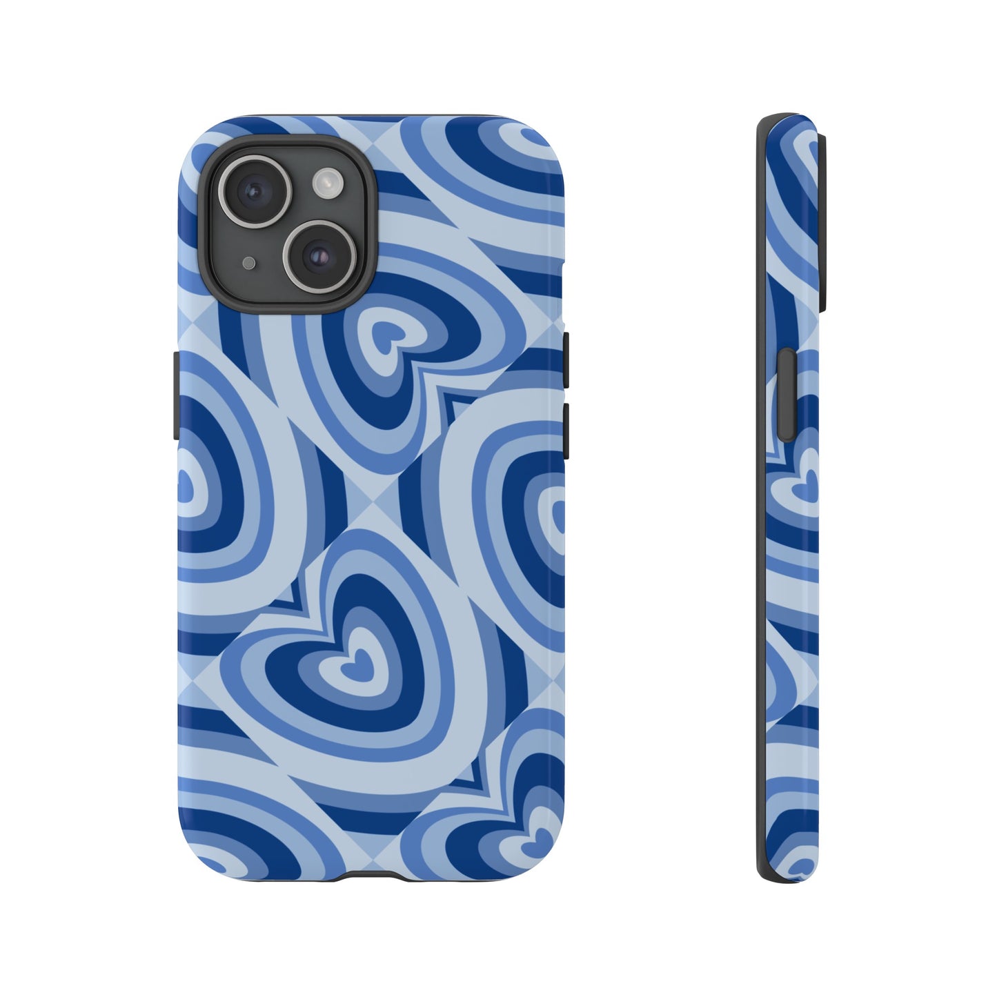 Hearts Squared | Blue Heart Pattern Case