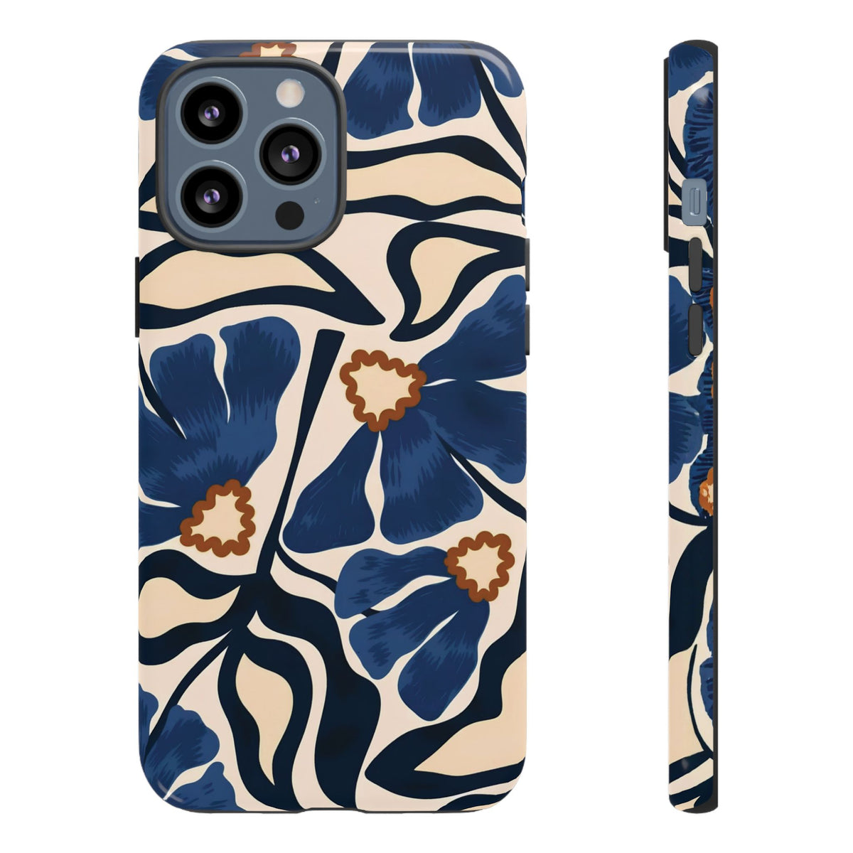 Blue Note | Painted Floral iPhone Case
