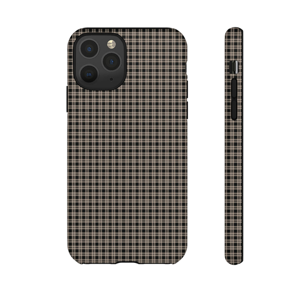 Boyfriend Flannel | Neutral Plaid iPhone Case