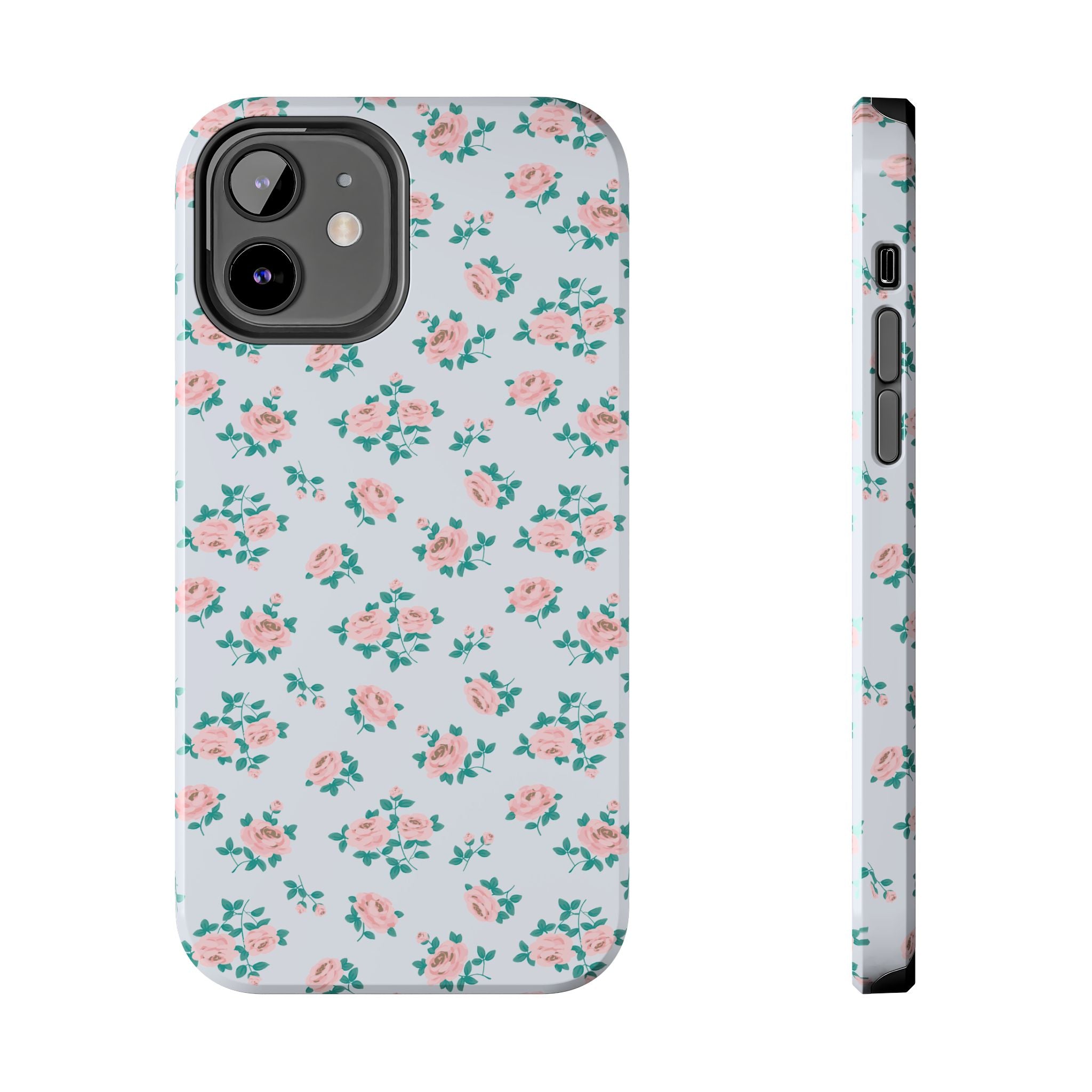 Baby Blue Floral iPhone Case