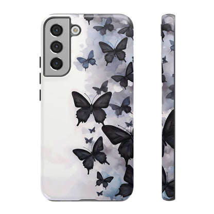 Estuche Galaxy con diseño de mariposas sin límites