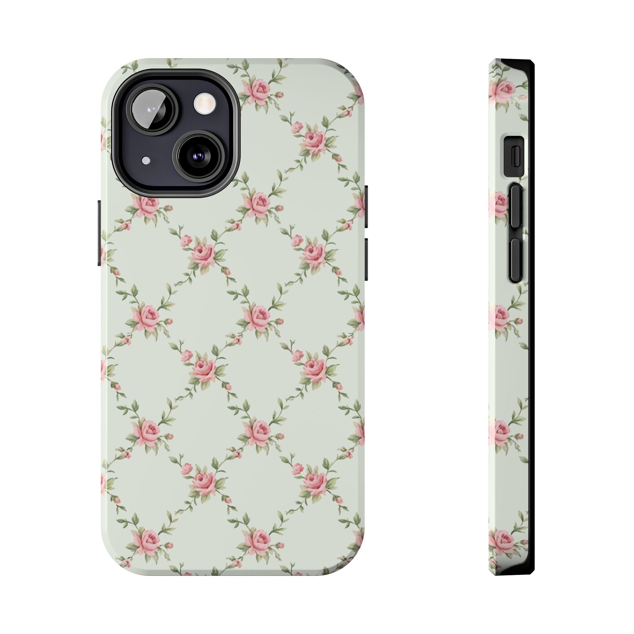 Rose Lattice Coquette iPhone Case