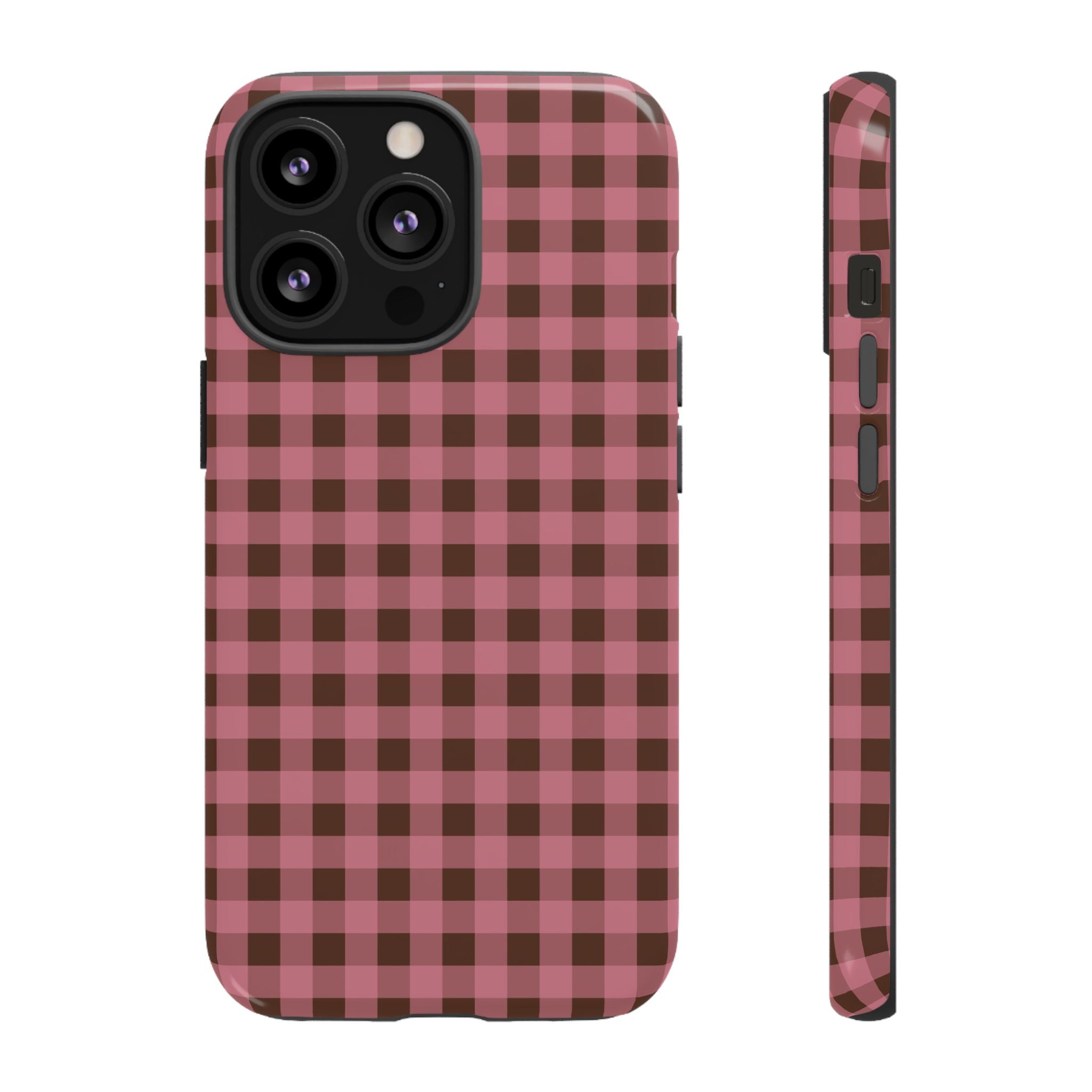 Rosy Gingham Phone Case