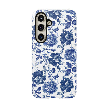 Indigo Rose | Blue Floral Case