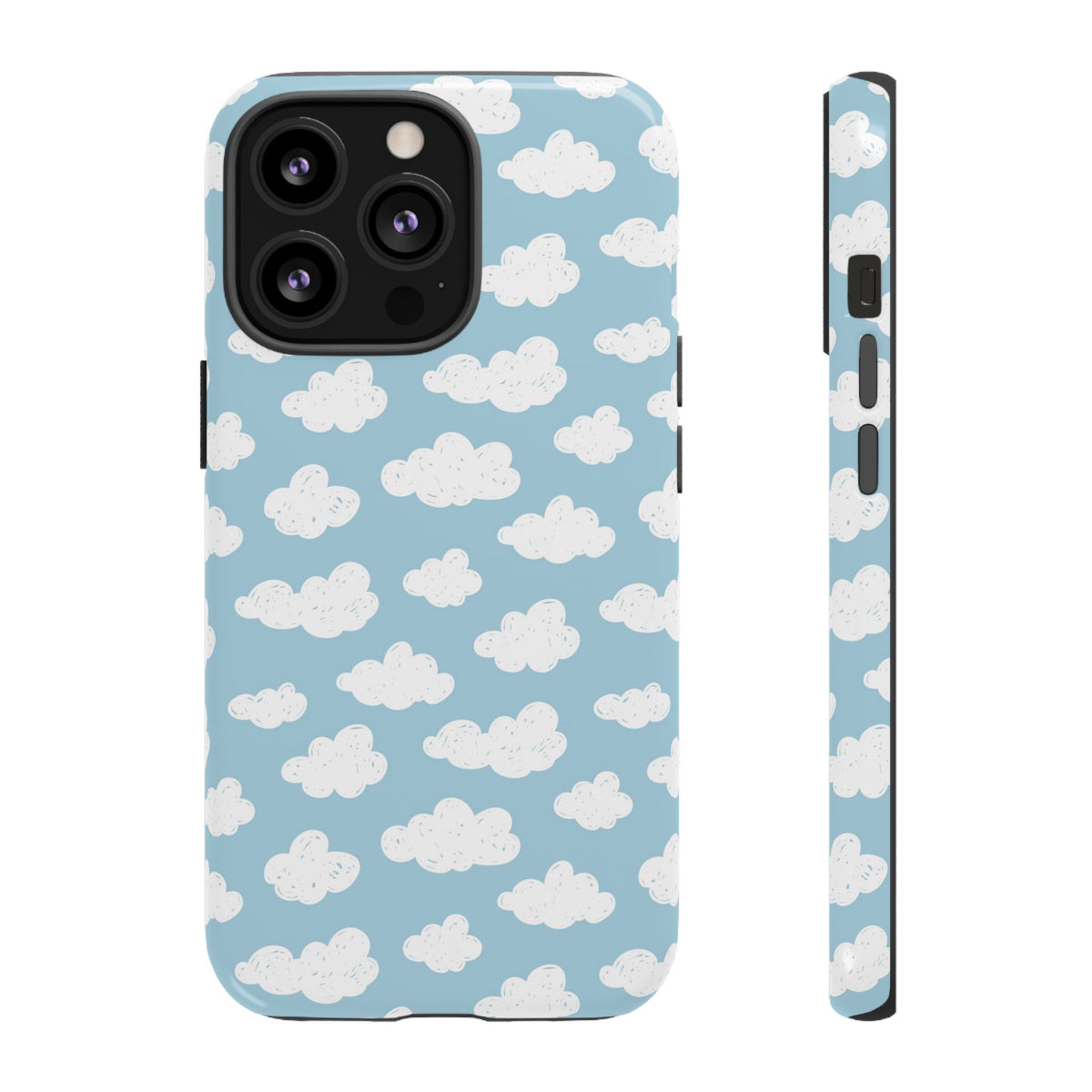 Cloud Nine | Blue Cloud Print iPhone Case