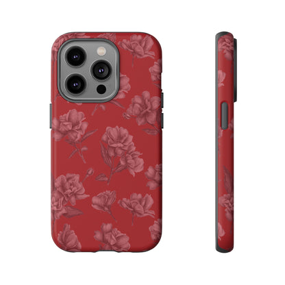 Roses Are Red | Red Floral Case