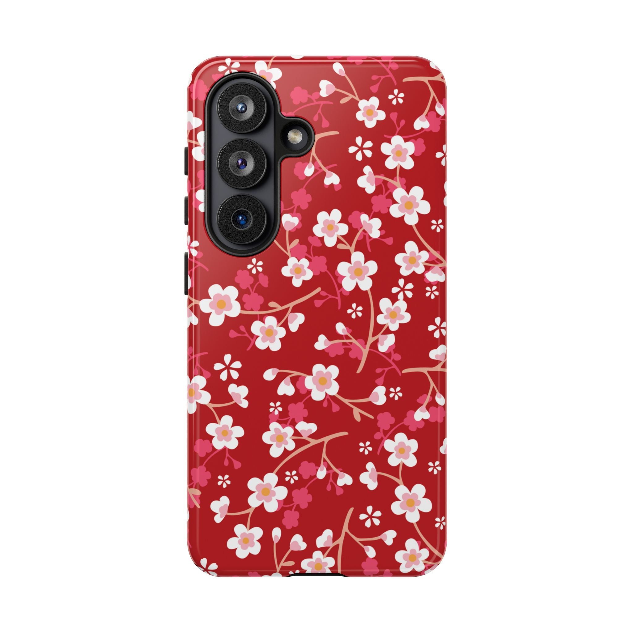 Cherry Bloom | Red Floral Galaxy Case