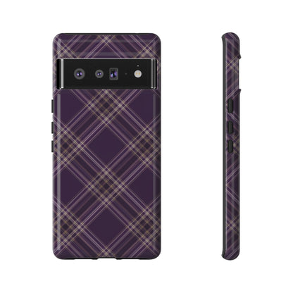 Plum Plaid | Preppy Pixel Case