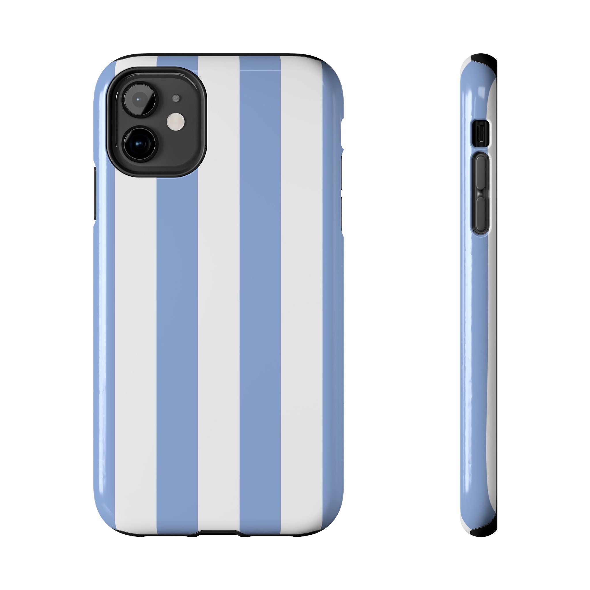 Blue Cabana Stripe iPhone Case