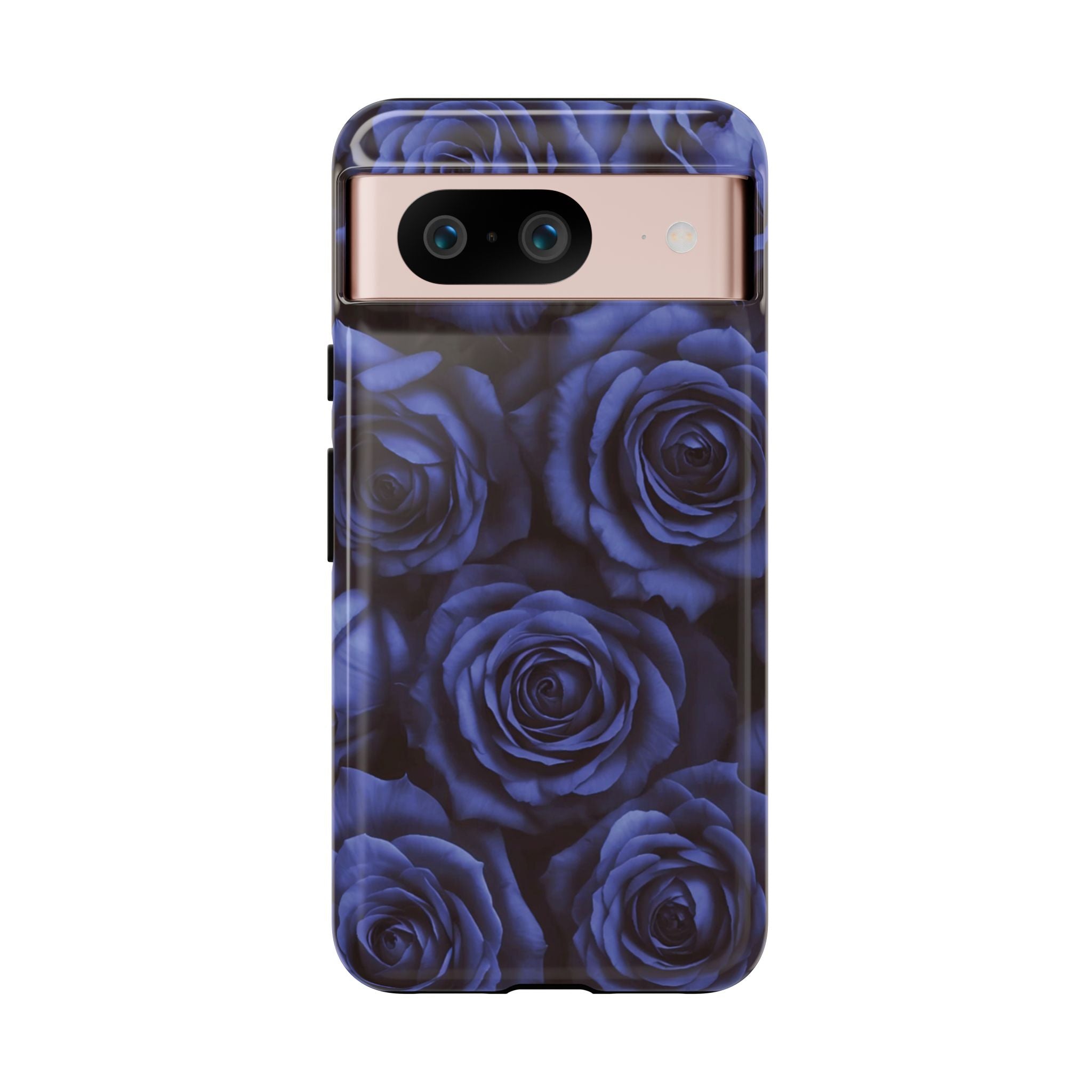 Blue Mood Rose Pixel Case