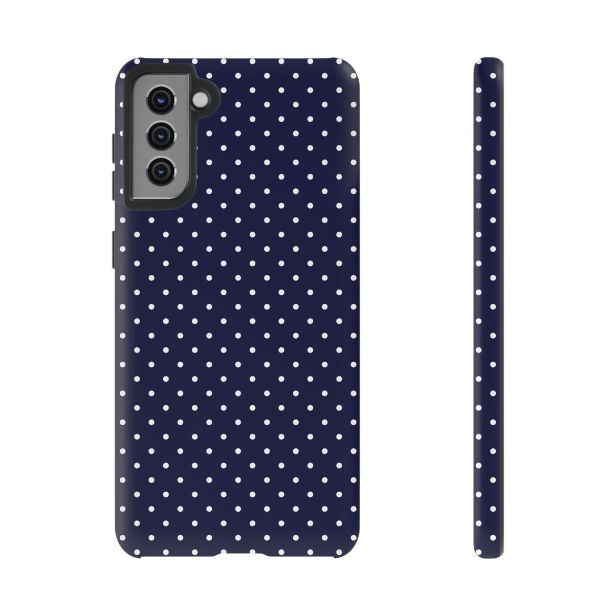 Dotty Chic | Navy Blue Polka Dot Galaxy Case