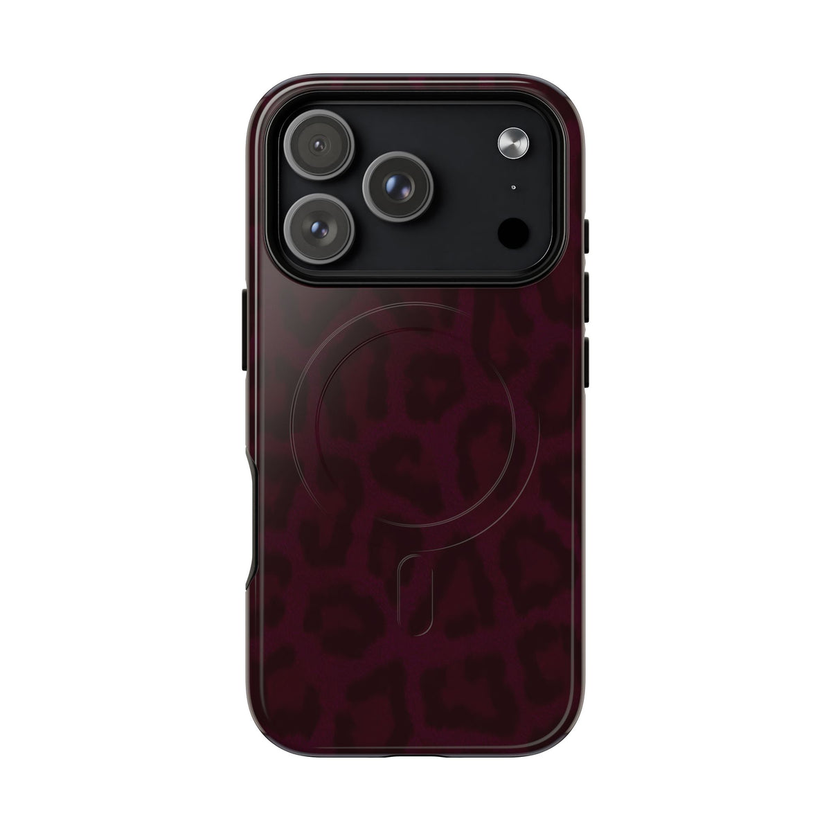 Black Cherry | Burgundy Leopard MagSafe Case