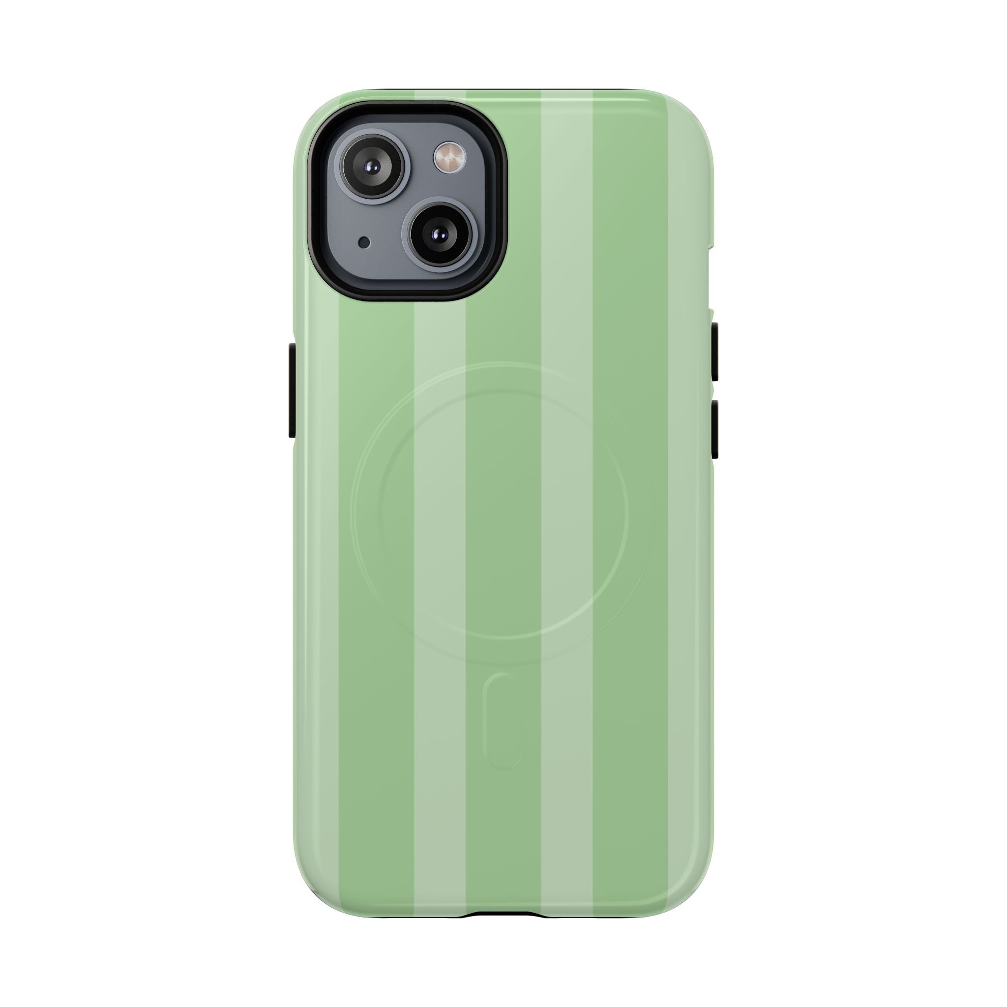 Pistachio Green Striped MagSafe Case