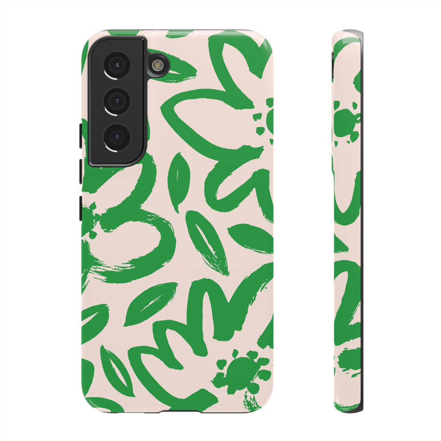 Happy | Green Modern Floral Case