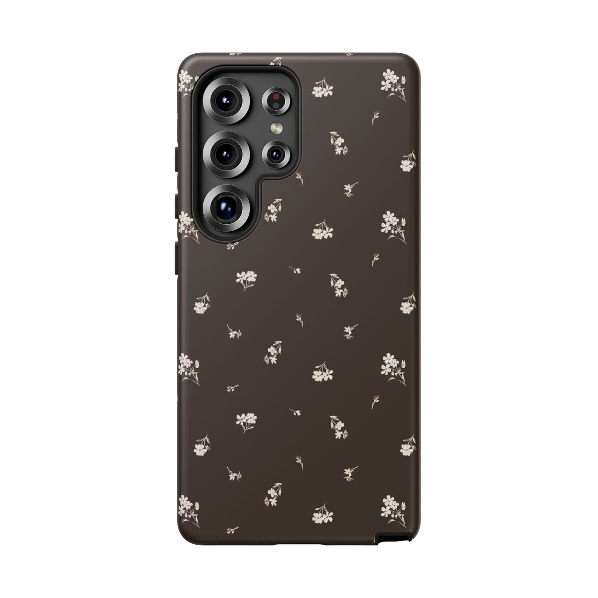 Sweet Nothings | Chocolate Brown Floral Galaxy Case