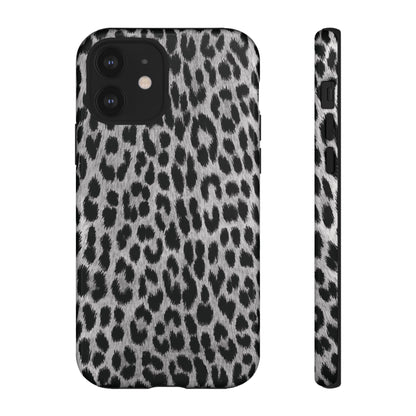 Trendsetter | Gray Leopard Print iPhone Case