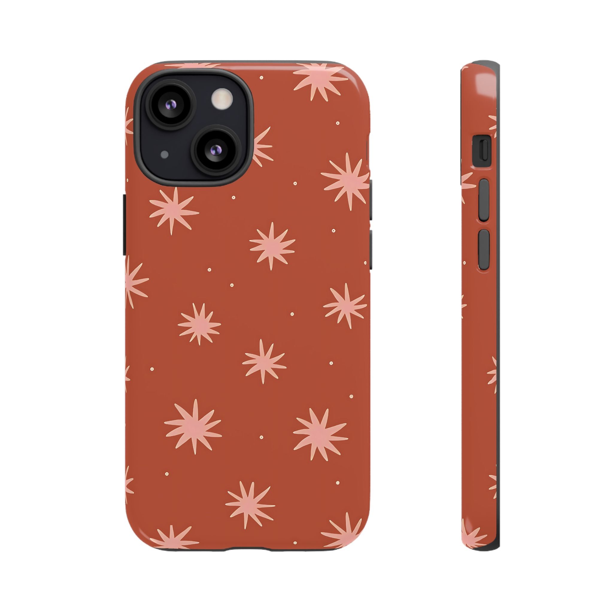 Boho Stars | Coque iPhone rétro orange