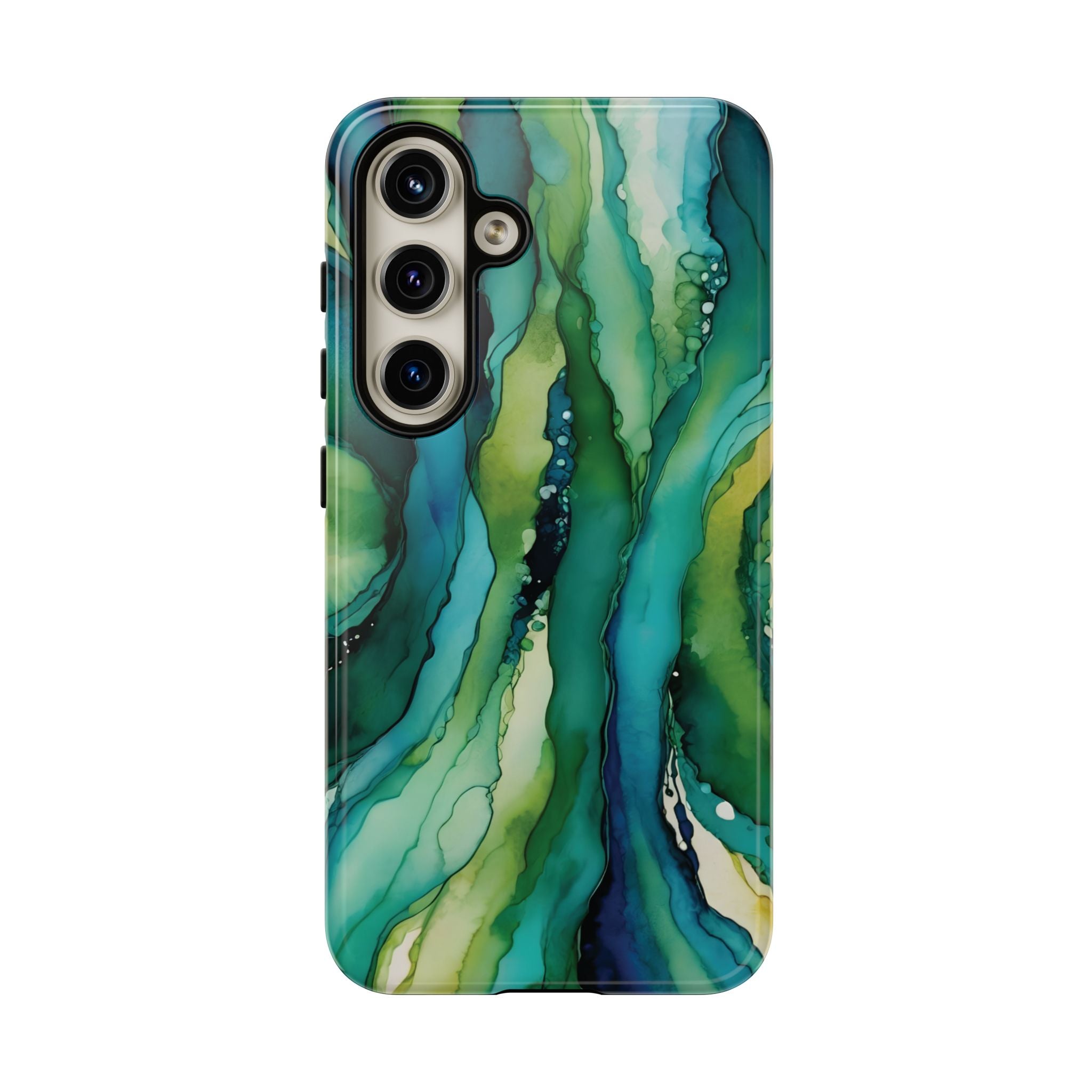 Emerald Current | Abstract Galaxy Case
