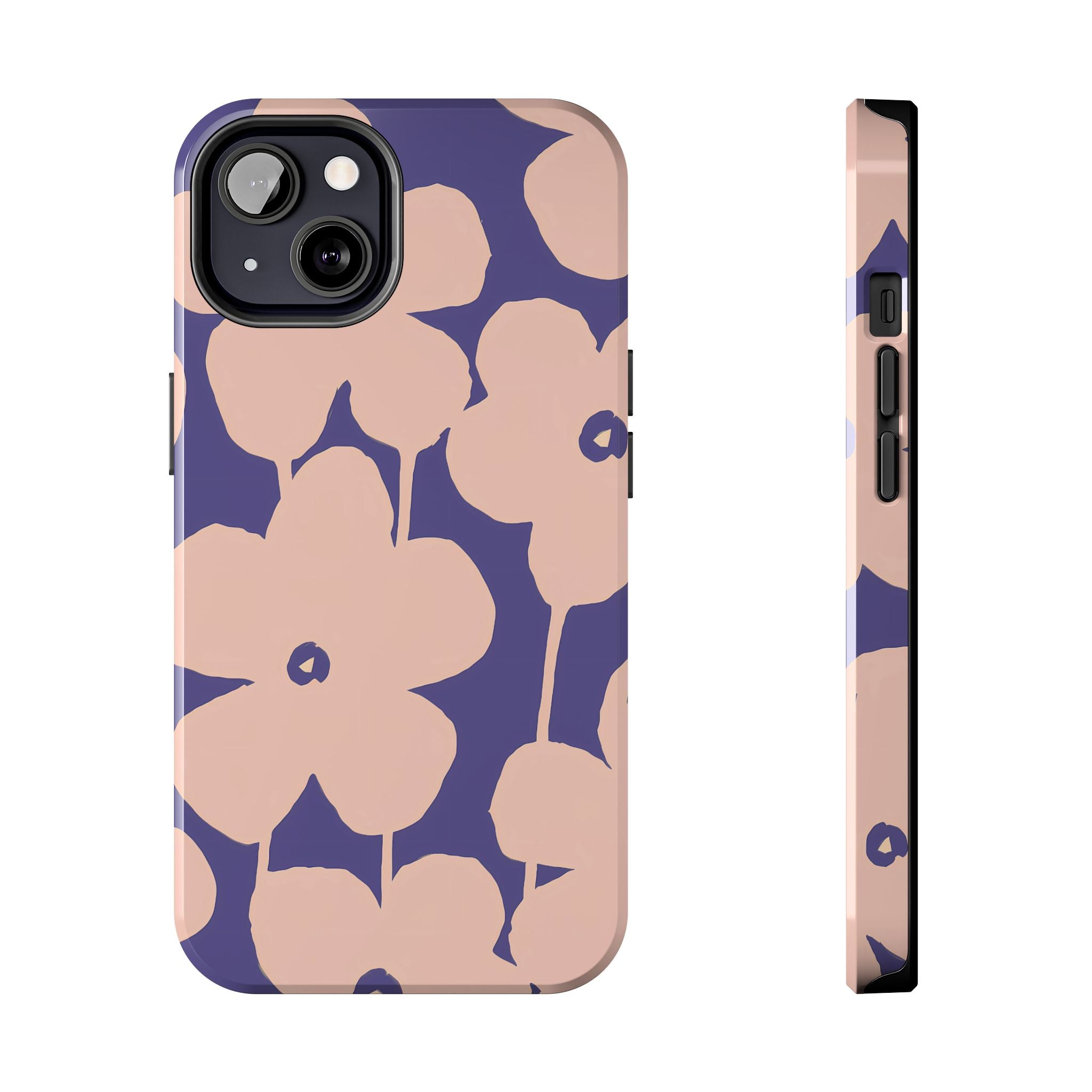 Blooms | Funda para iPhone con estampado floral morado