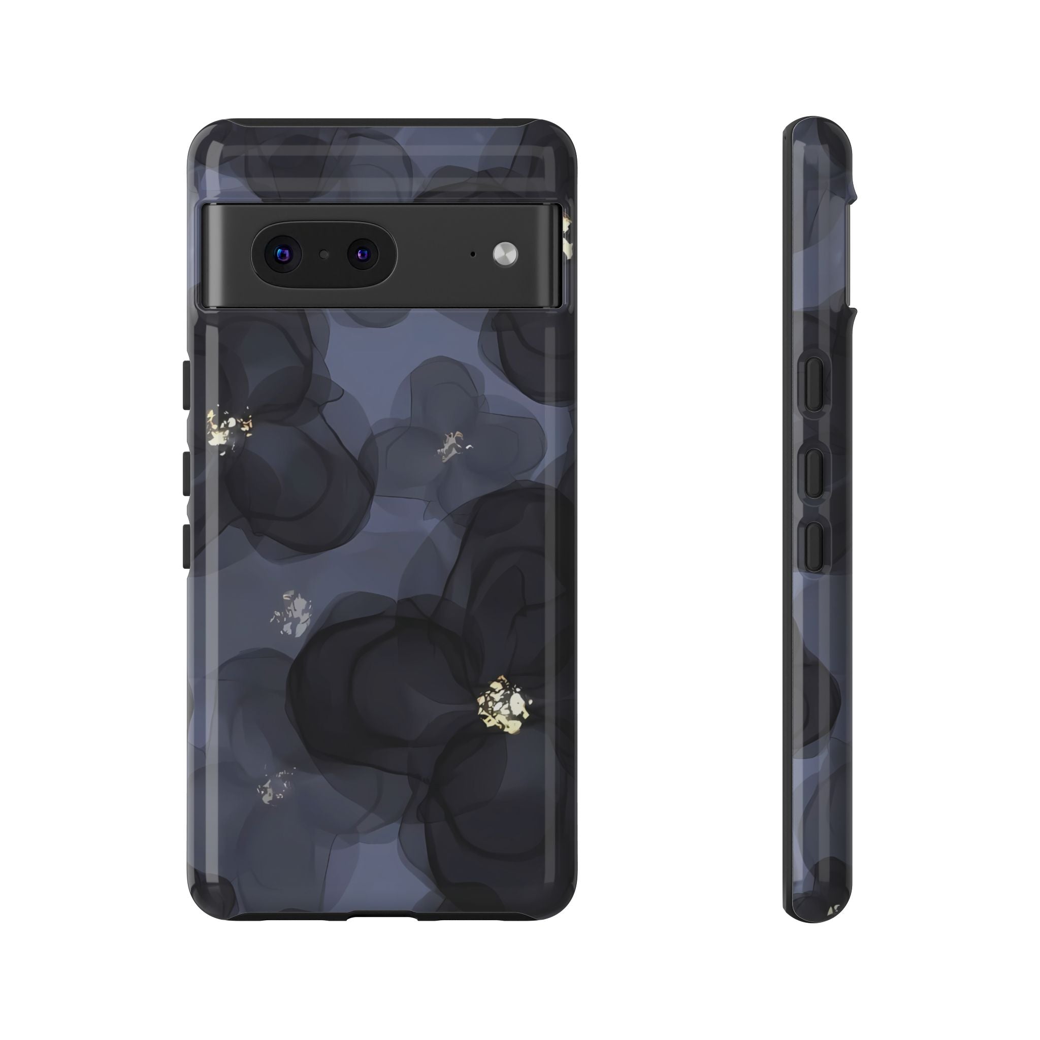 Doble exposición | Estuche con diseño floral llamativo