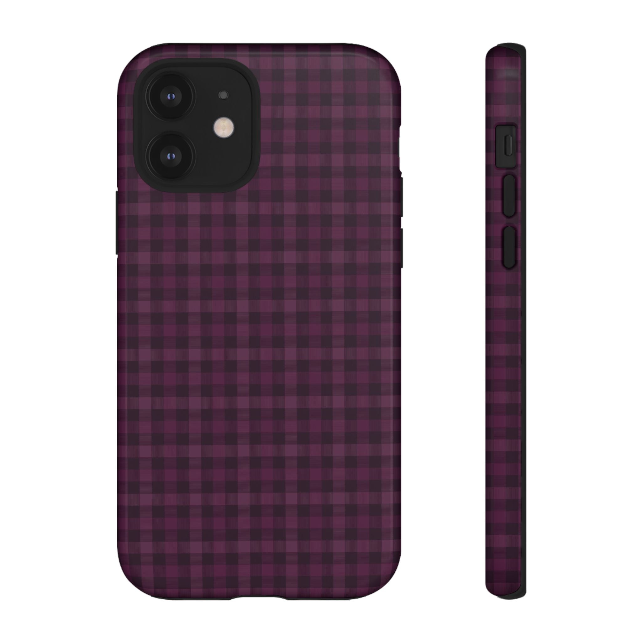 Plum Crush | Purple Plaid iPhone Case