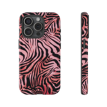 Rosy Zebra | Pink Animal Print Case