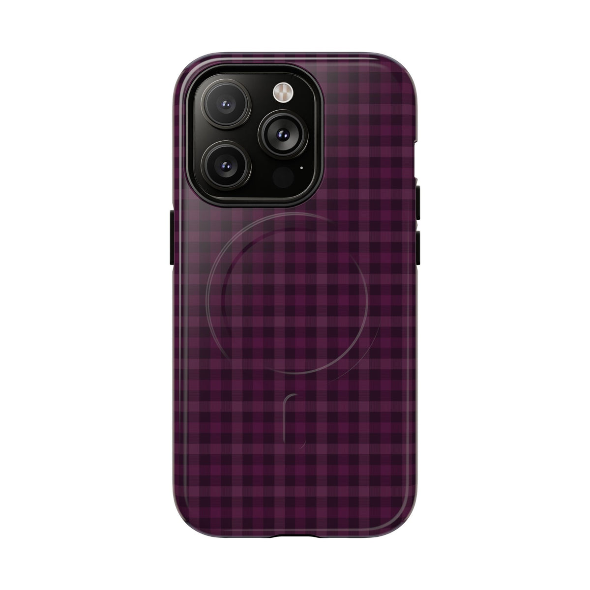 Plum Crush | Purple Plaid MagSafe Case
