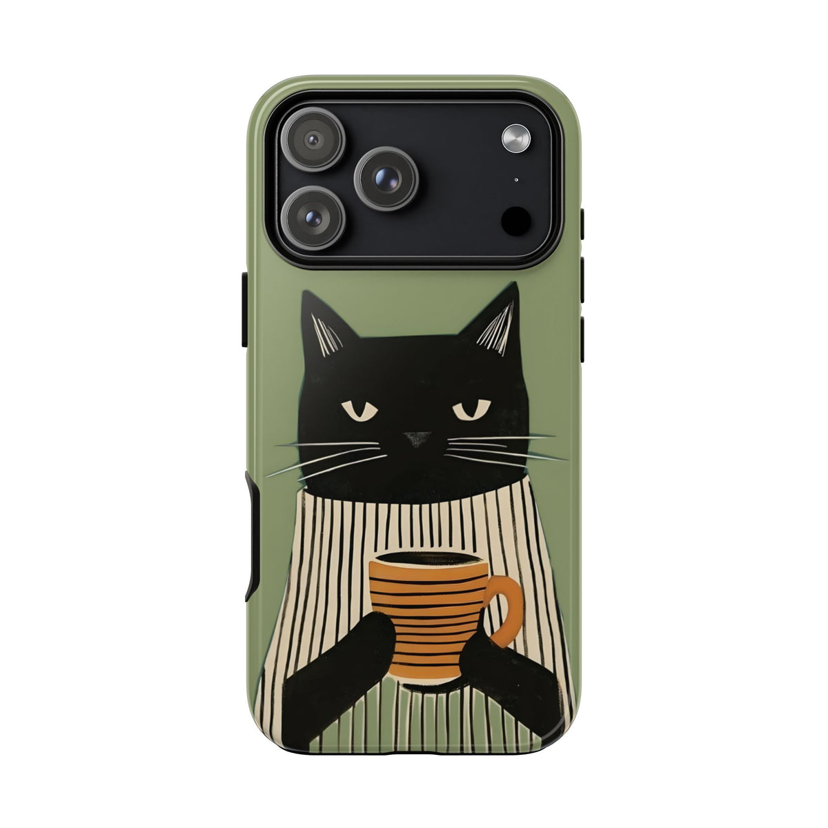 Morning Mood | Cat & Coffee iPhone Case