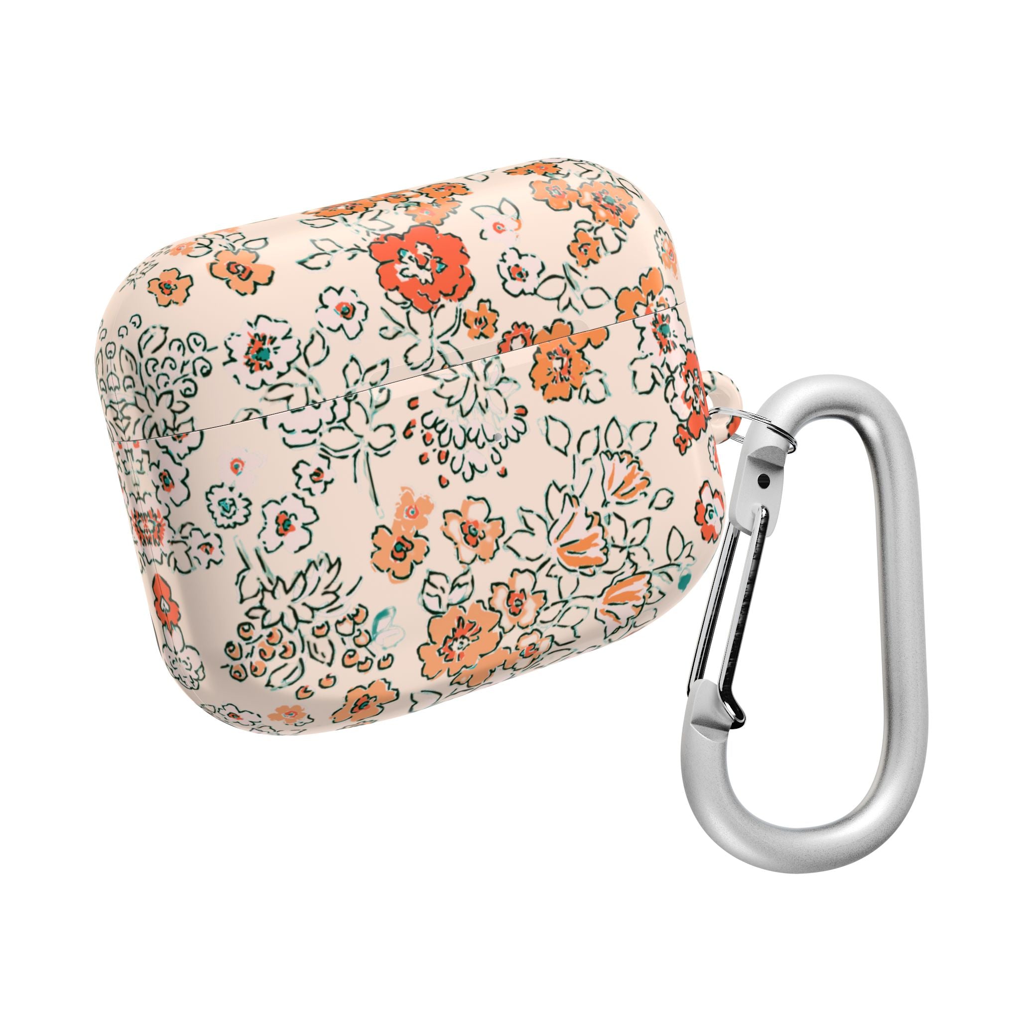 Peachy Floral AirPods Case