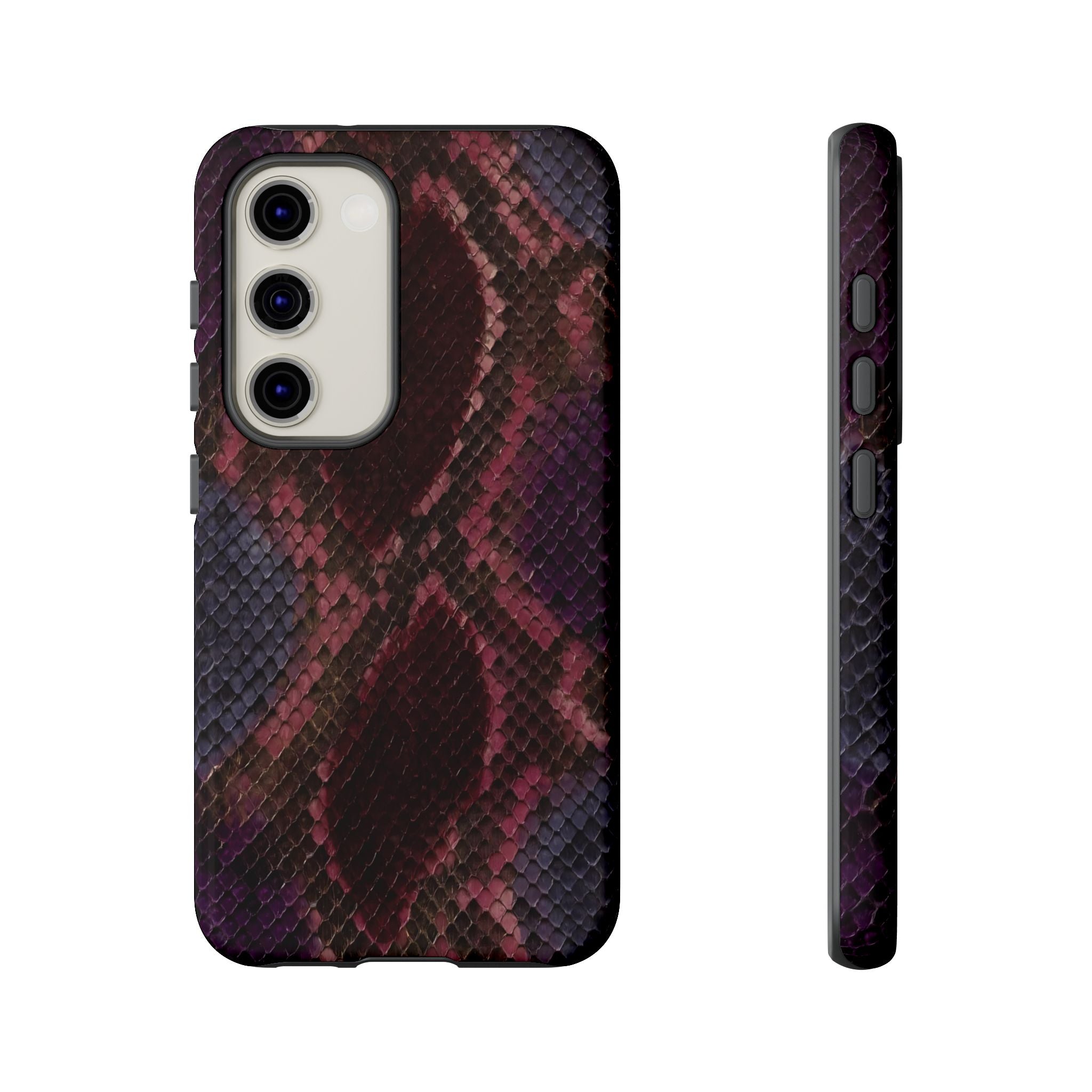 Plum Viper | Snake Print Galaxy Case