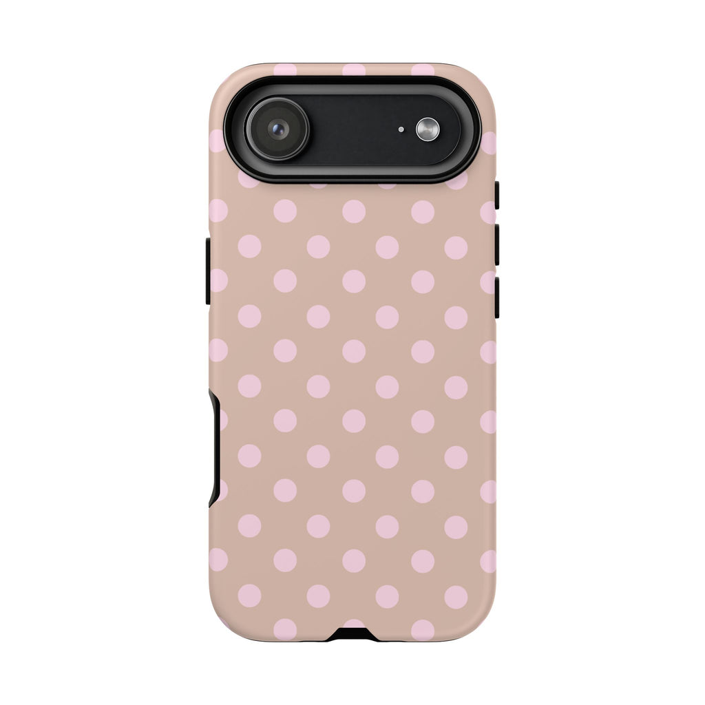Blush Polka Dot iPhone Case