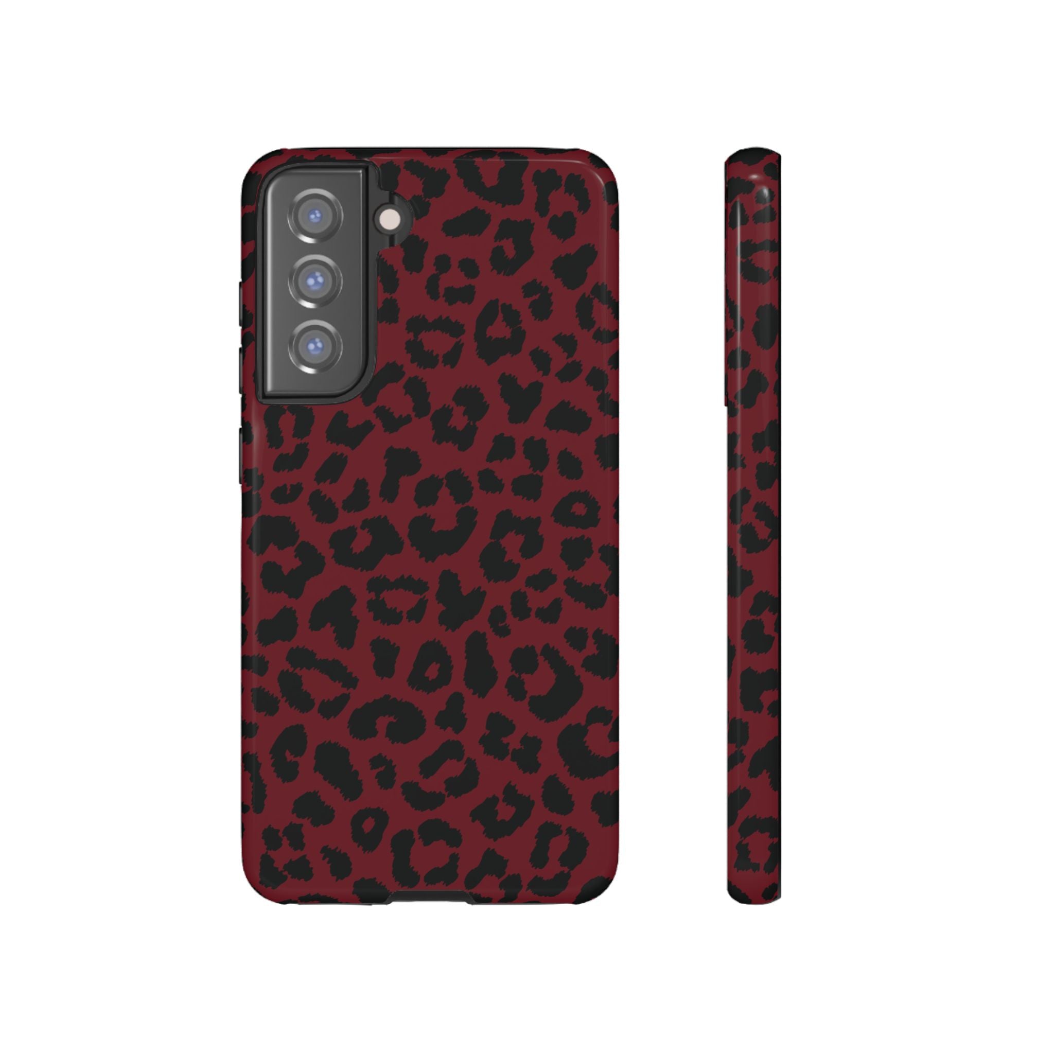 Gone Wild Red Leopard Print Galaxy Case