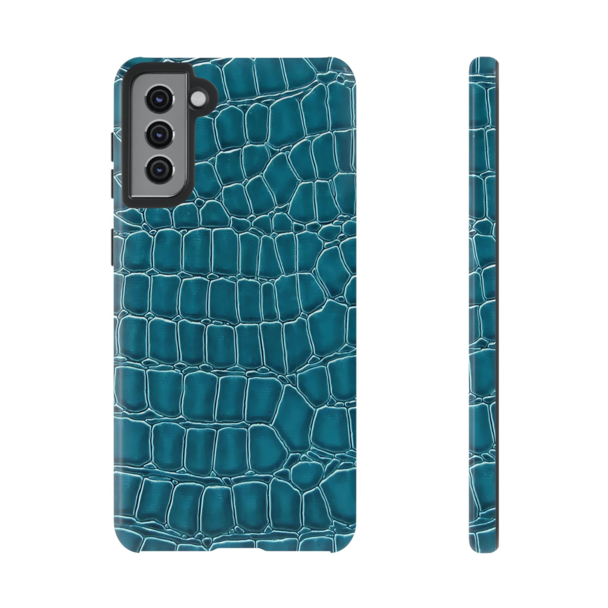 Teal Croc Galaxy Case