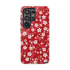 Cherry Bloom | Red Floral Galaxy Case