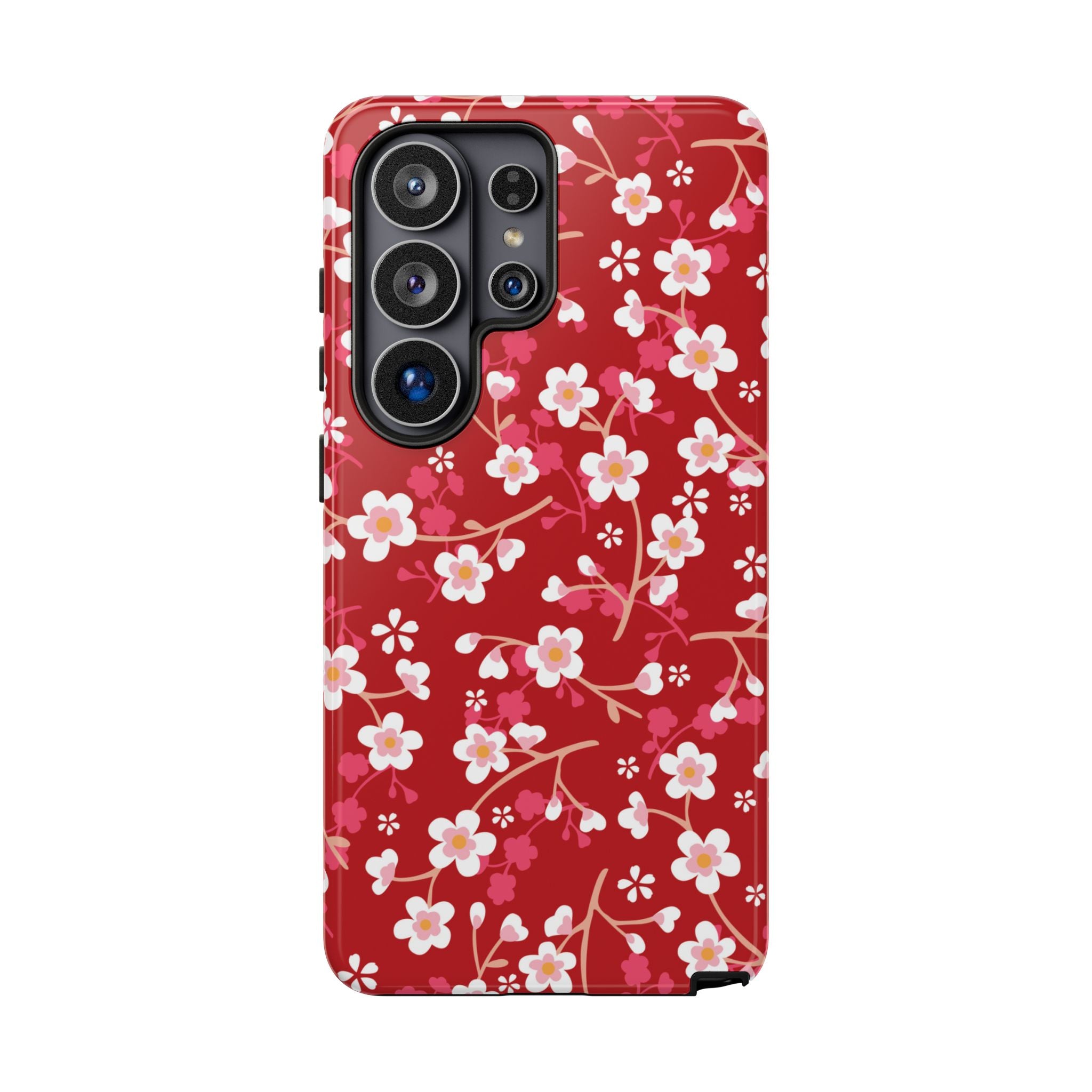 Cherry Bloom | Red Floral Galaxy Case