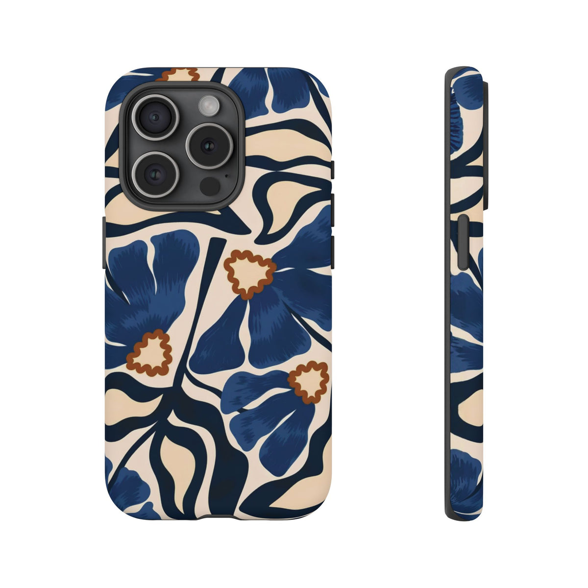 Blue Note | Painted Floral iPhone Case