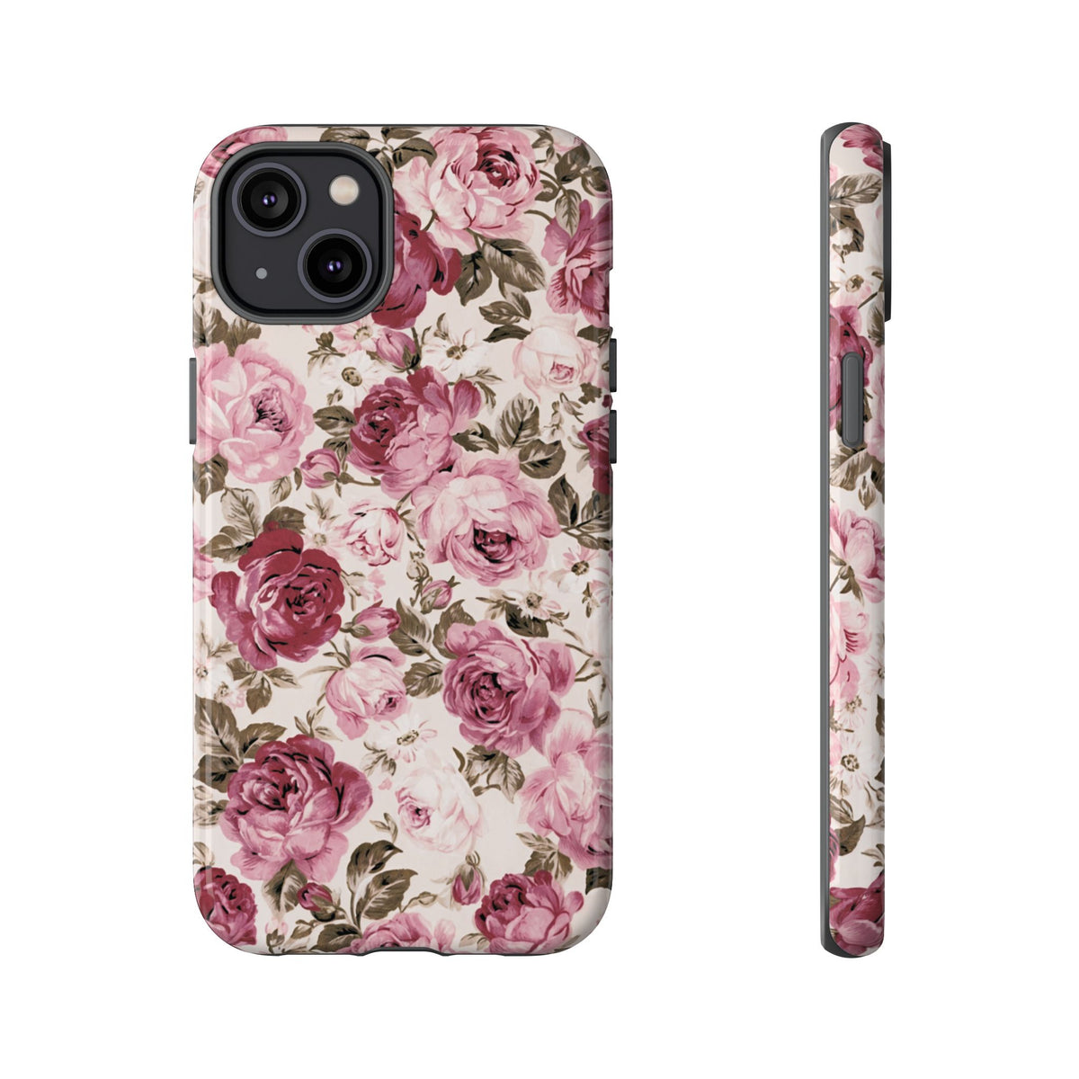 Love Story | Vintage Pink Rose Floral iPhone Case