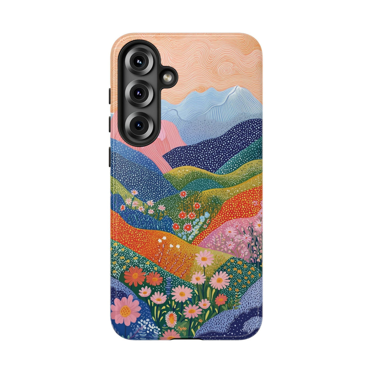 Scenic Route | Colorful Mountain Floral Galaxy Case
