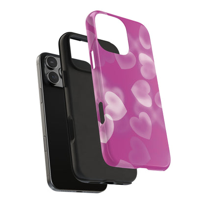 Airbrush Hearts | Pink iPhone Case