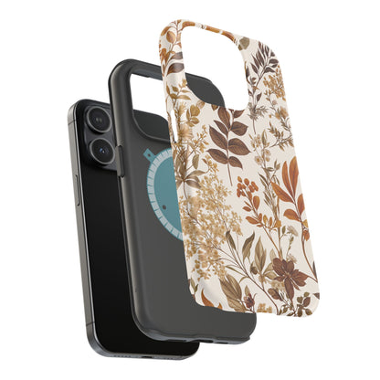 Autumn Botanical | Brown Floral MagSafe Case