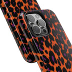 Orange Leopard Animal Print iPhone Case