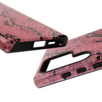 Funda para Samsung con estampado de serpiente y pitón rosa