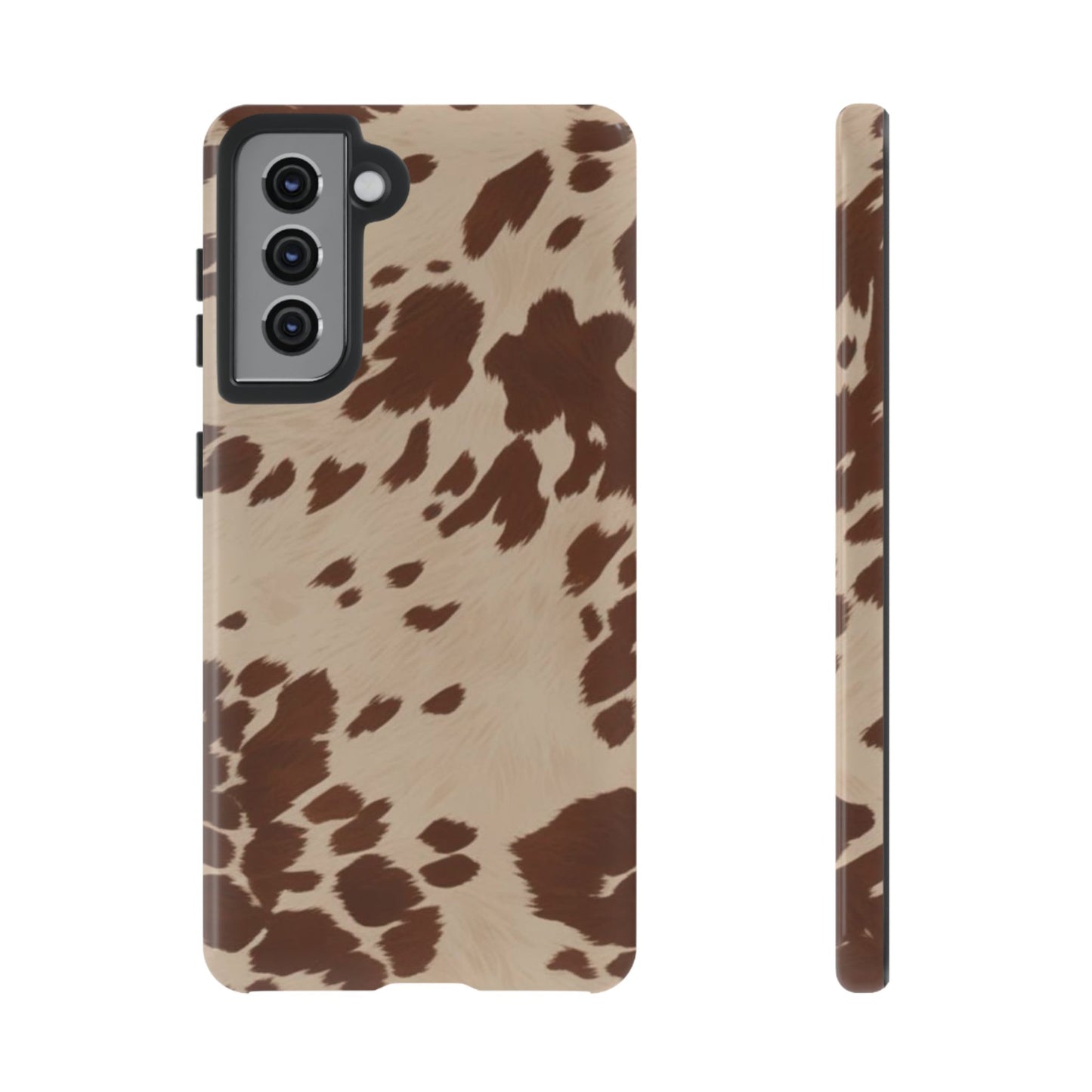 Rodeo Girl | Brown Cow Print Case