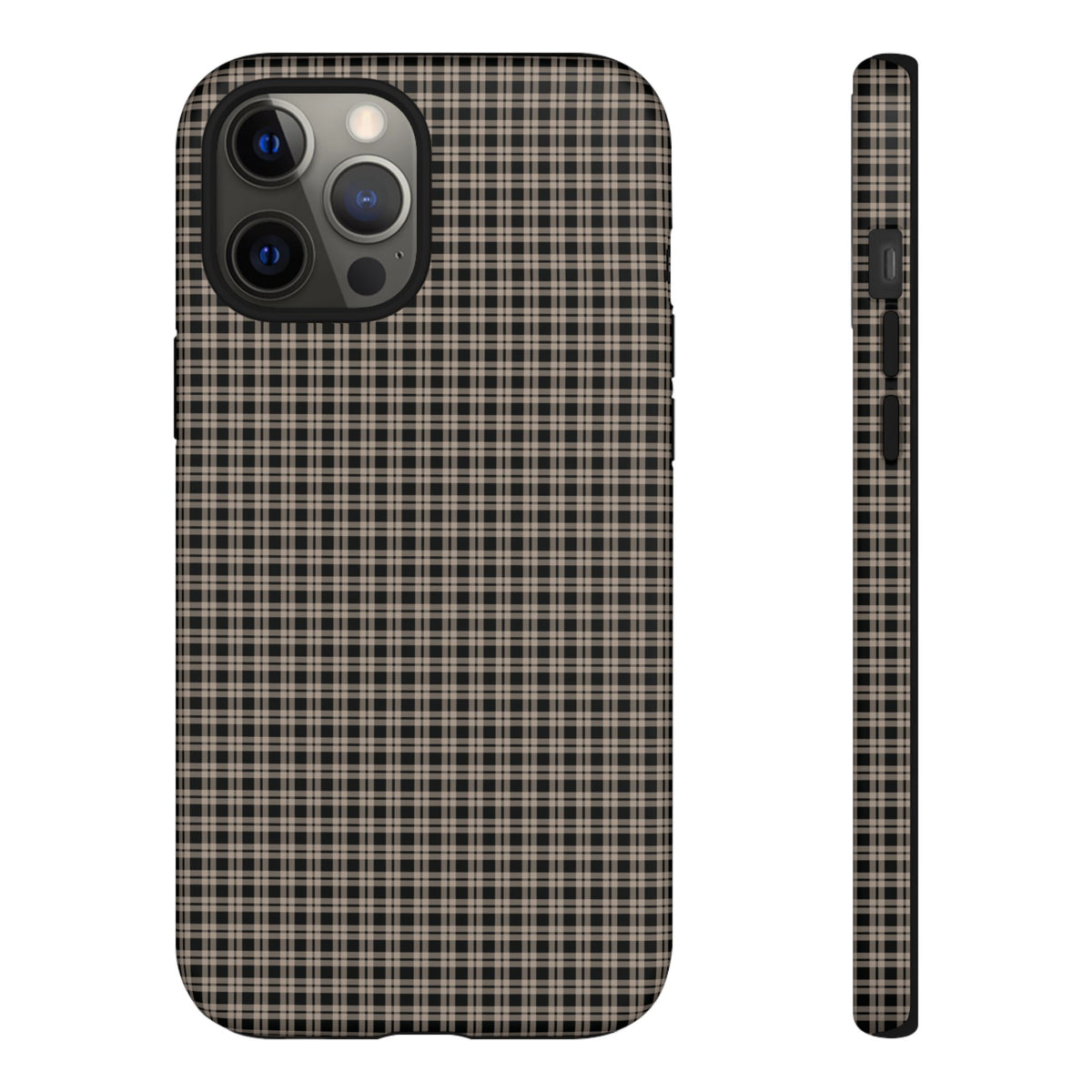 Boyfriend Flannel | Neutral Plaid iPhone Case